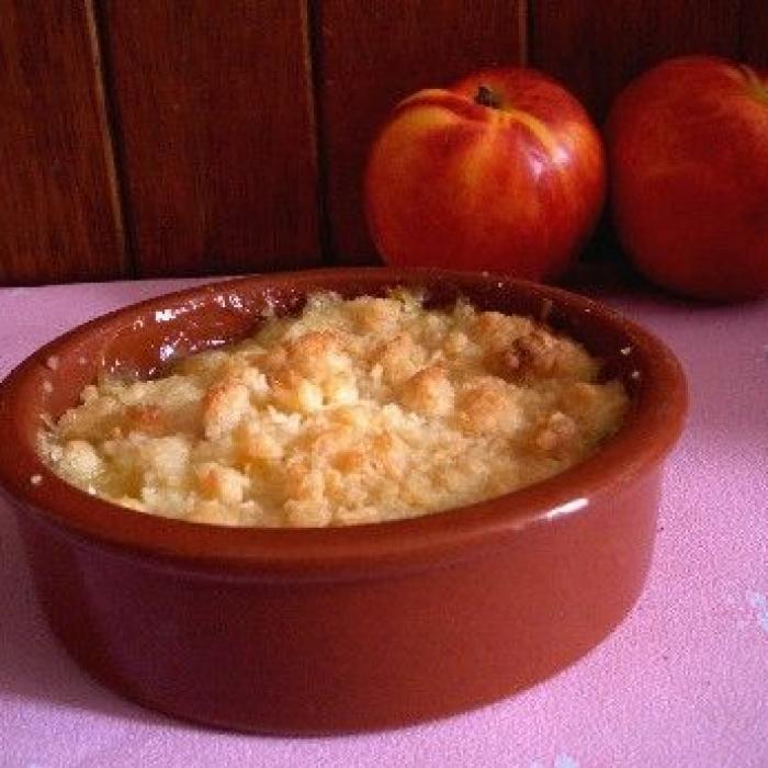 Le crumble aux nectarines une recette facile