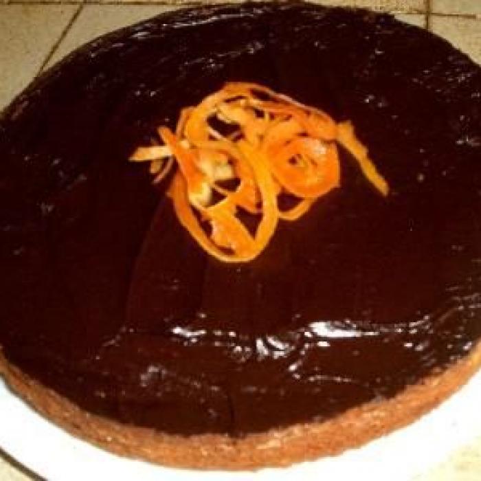 Recette Gâteau à l'orange minute nappé chocolat